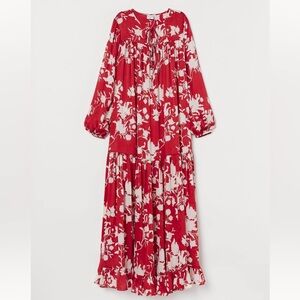 Johanna Ortiz X H&M voluminous floral dress. XS
